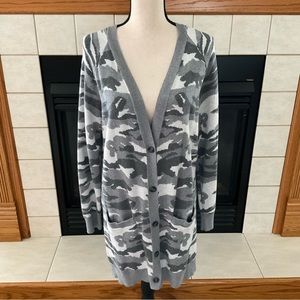 Lucky Brand Camo Cardigan, Women’s Sz M